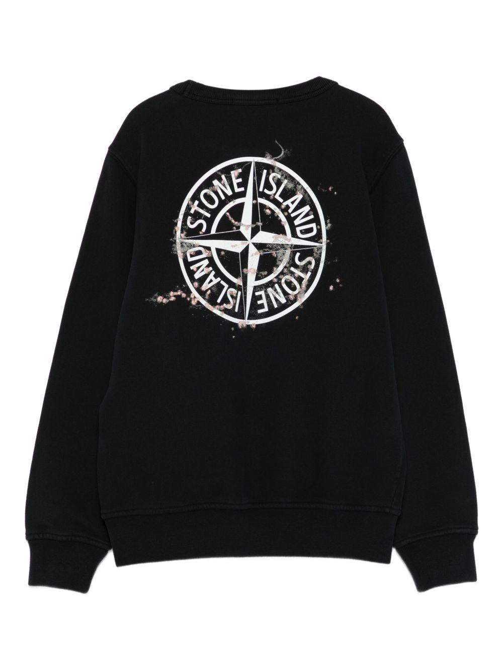 STONE ISLAND Felpa girocollo con logo