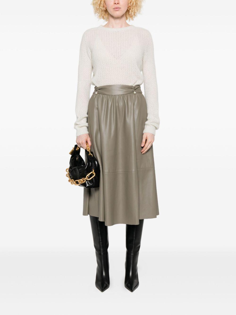 LIUJO Maglia bianca con scollo tondo