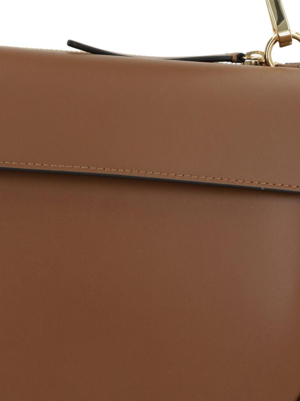 WANDLER Borsa a mano Hortensia Small in pelle marrone