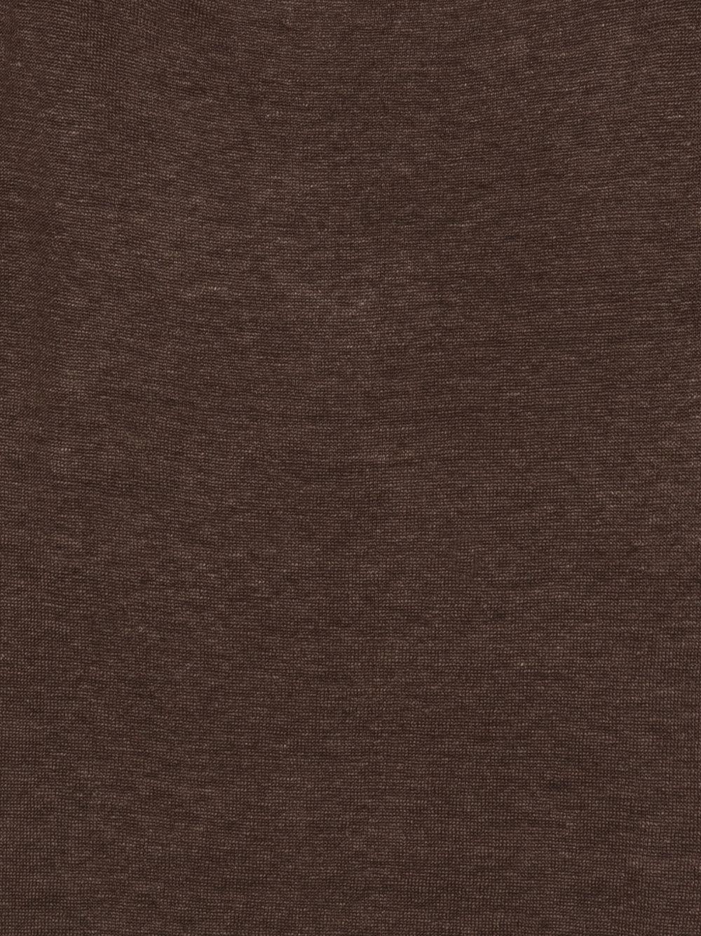 MAJESTIC FILATURES T-shirt a maniche corte con scollo a barca marrone