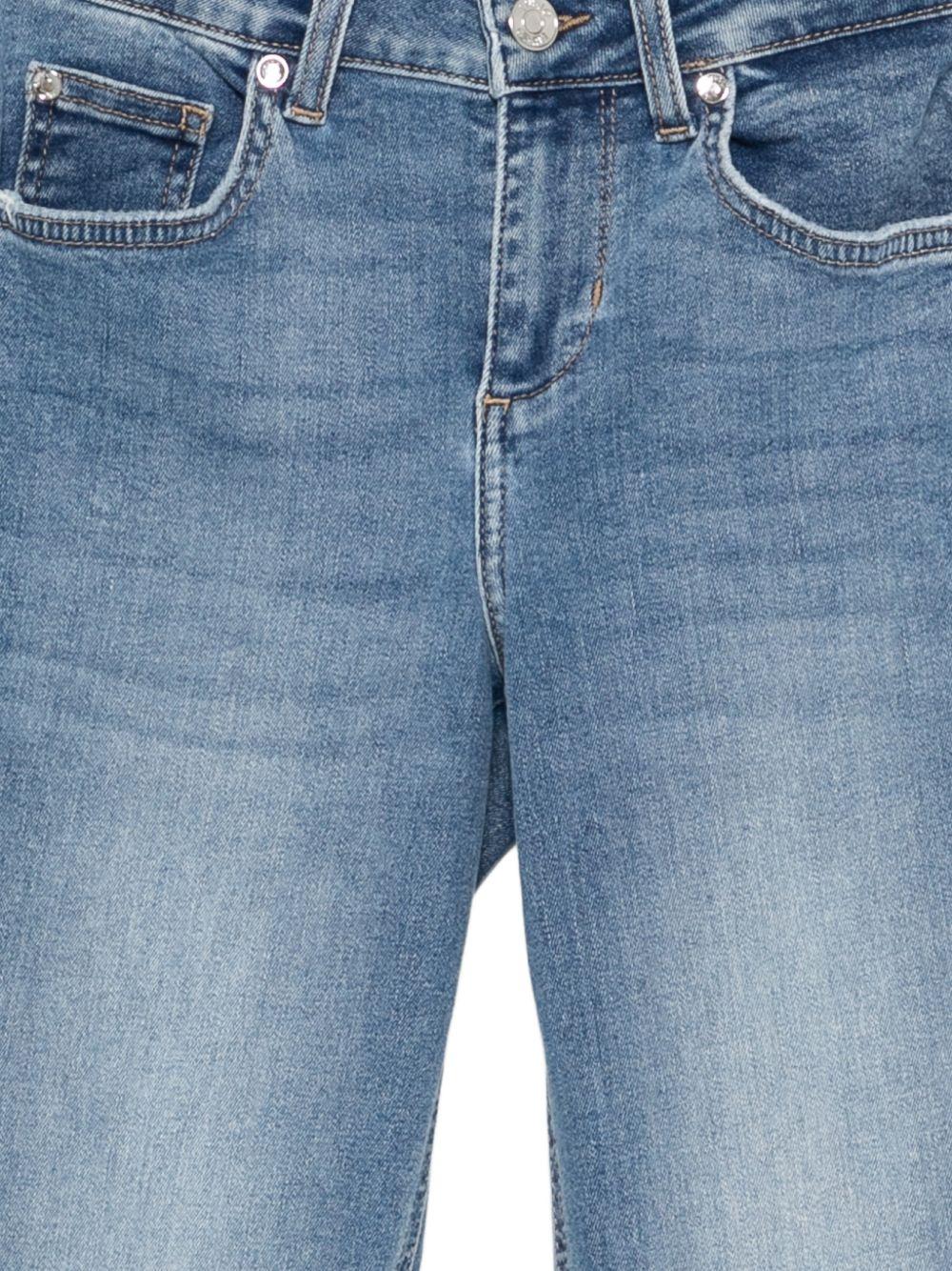 LIUJO Blu jeans effetto wash con tasche