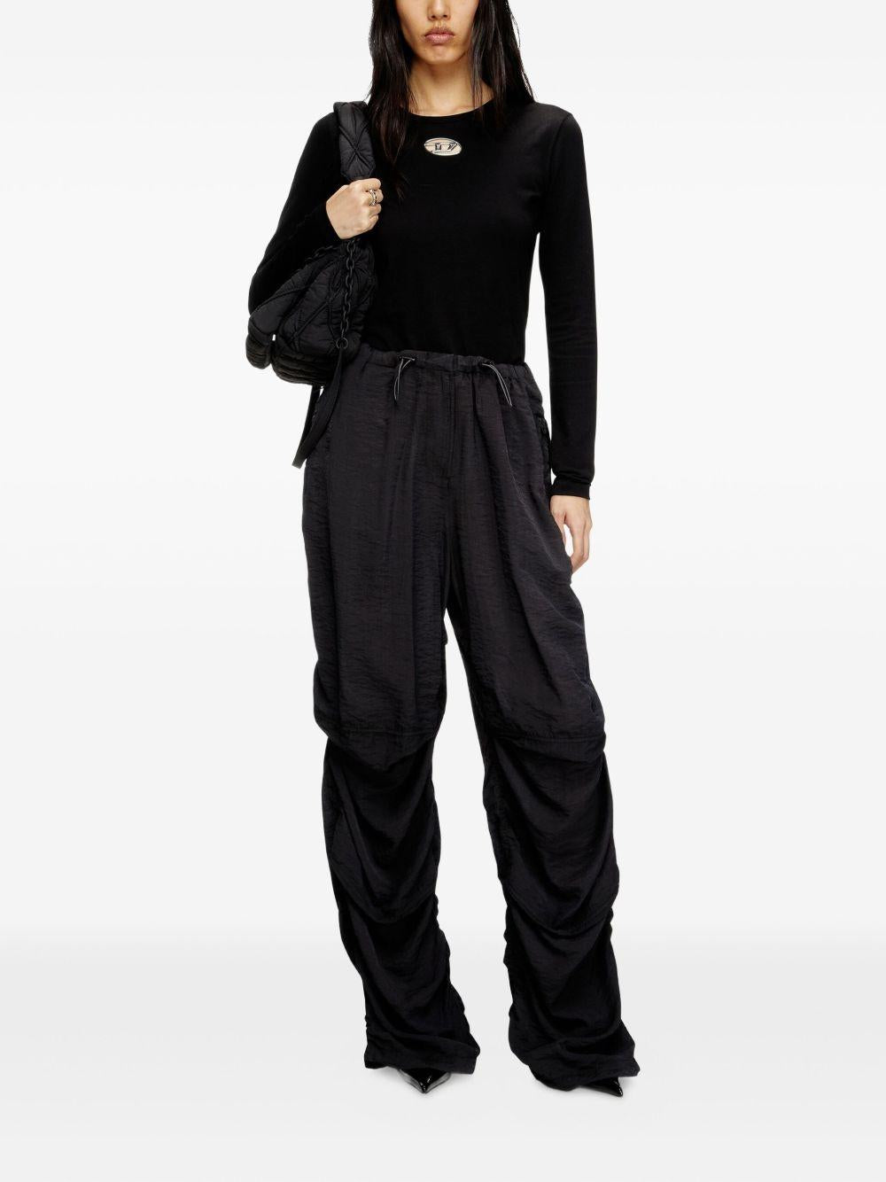 DIESEL T-shirt a maniche lunghe 'T-Uncutie-Long-Ls-Od' nera