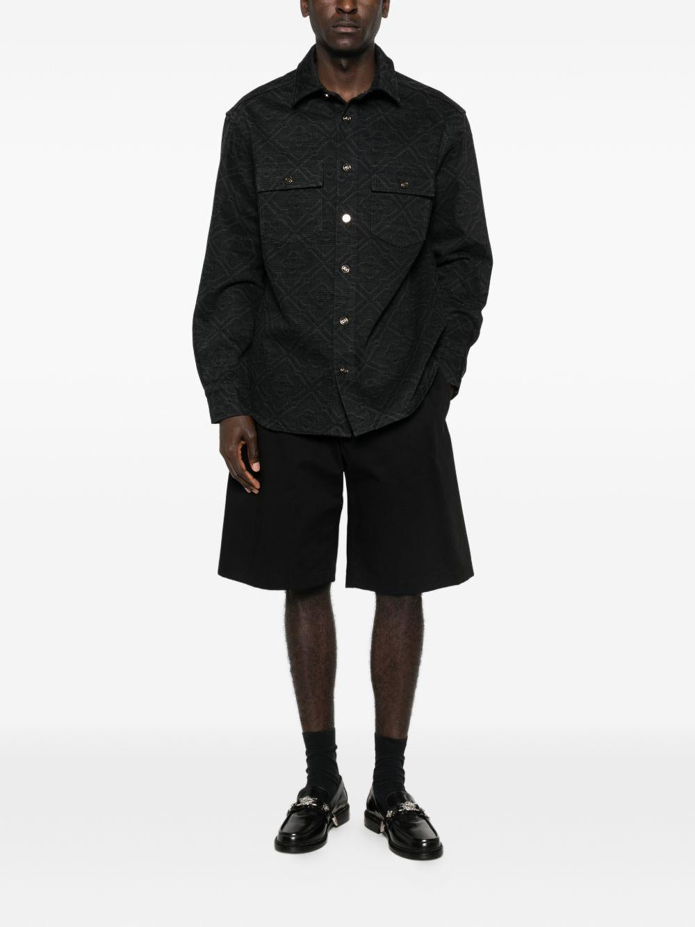 CASABLANCA Camicia con motivo monogram all over