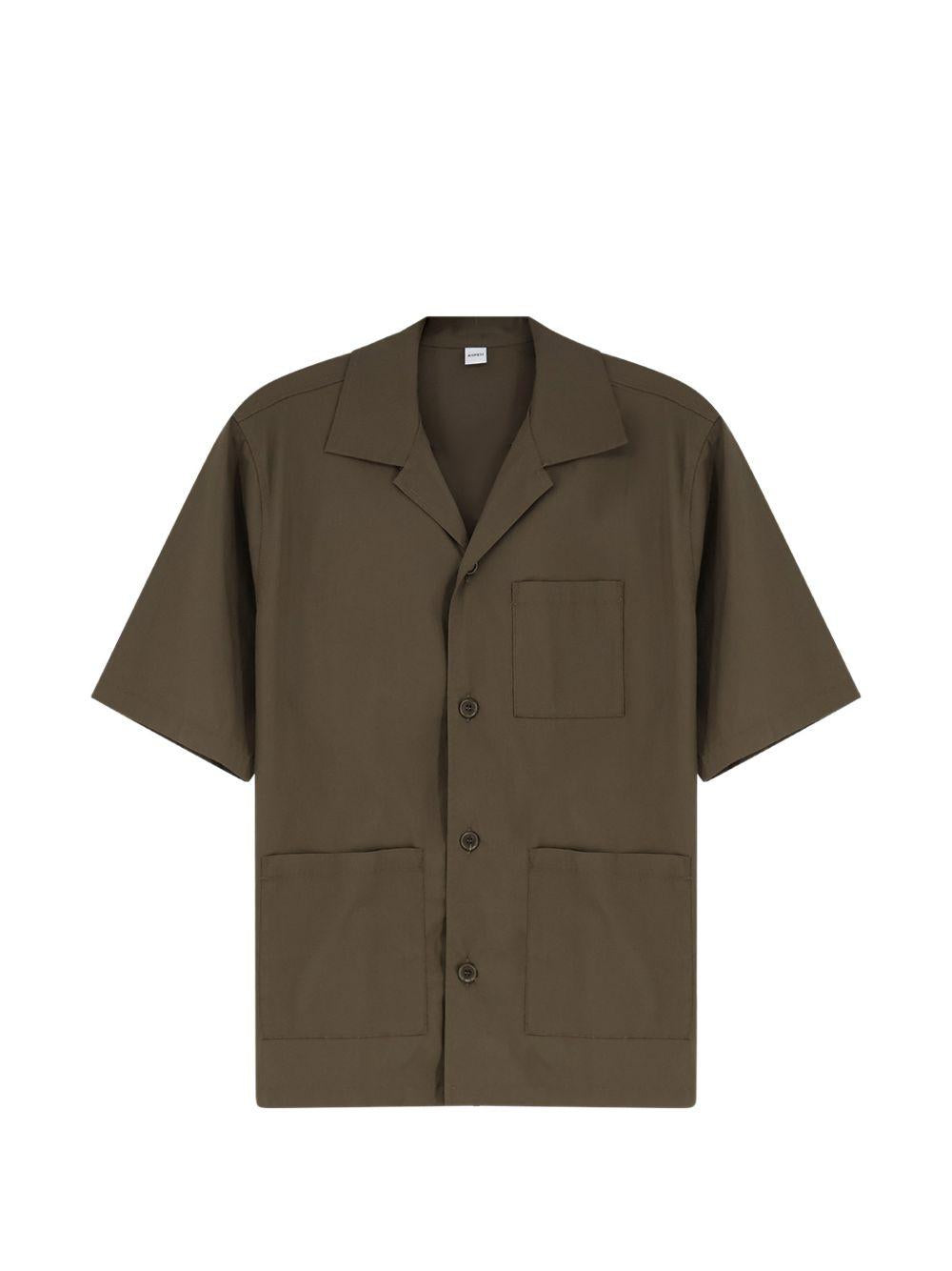 ASPESI Camicia verde miitare con taschino