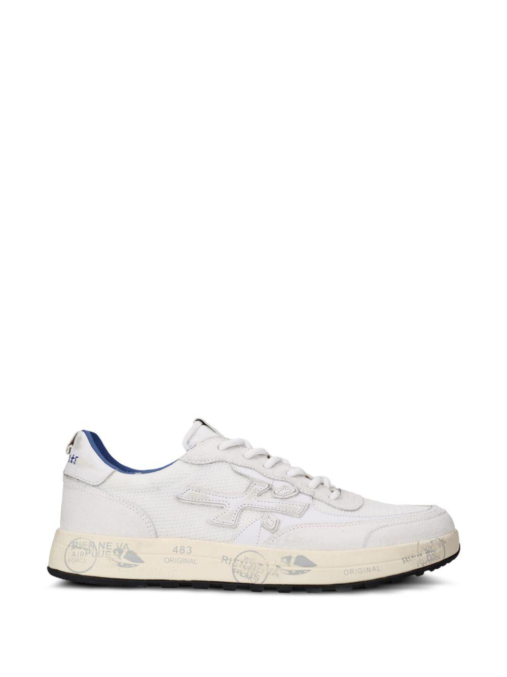 PREMIATA Sneakers Nous in pelle bianca