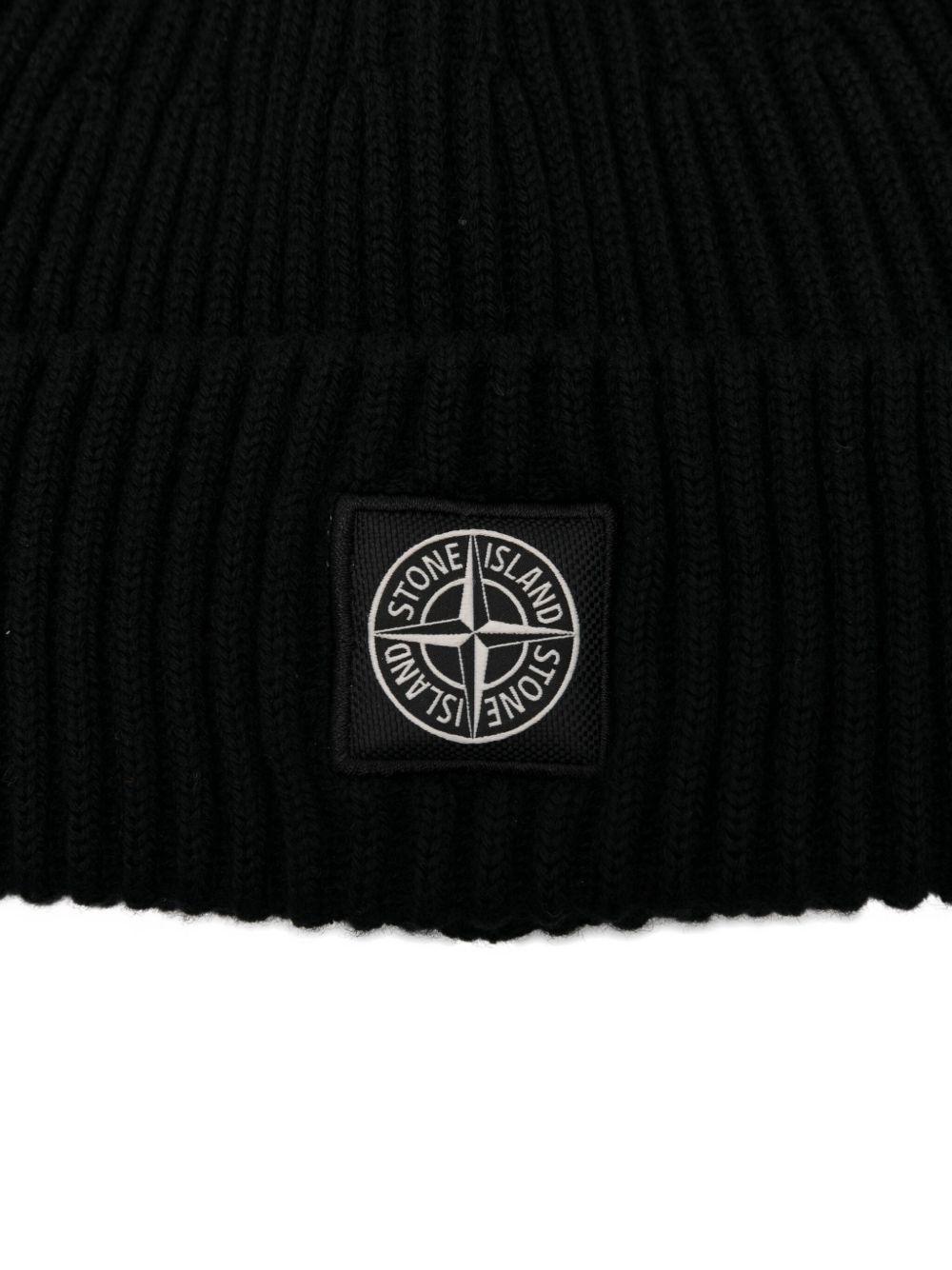 STONE ISLAND Berretto in lana con logo