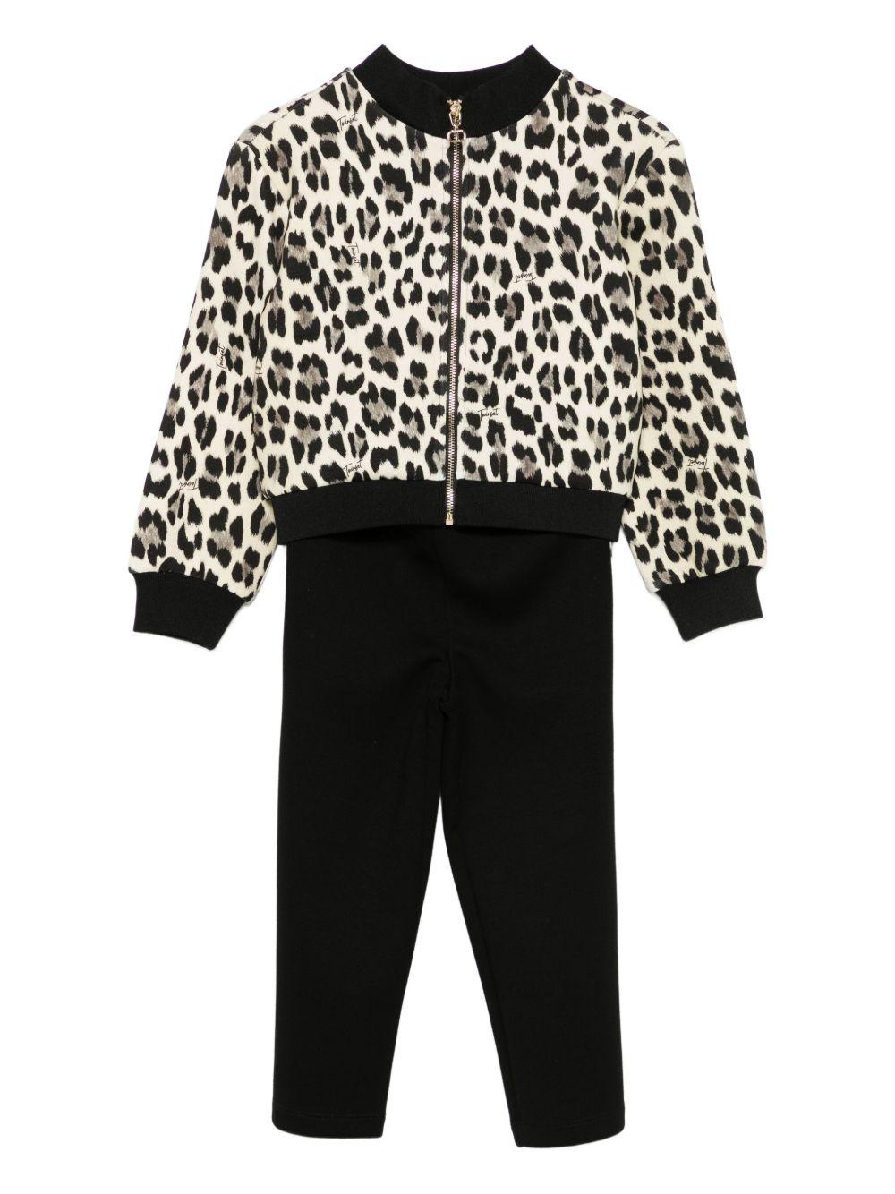 TWINSET Tuta sportiva leopardata