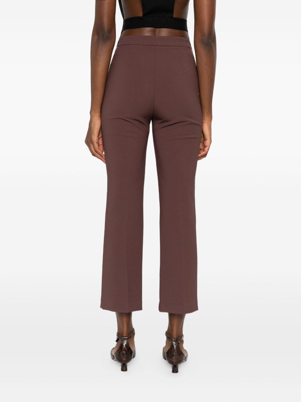 ELISABETTA FRANCHI Pantaloni eleganti marroni con zip