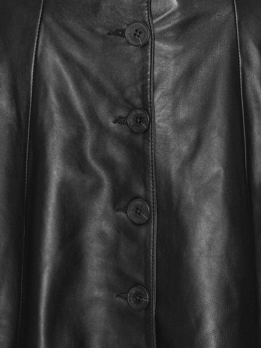 ROTATE Minigonna in pelle con bretelle