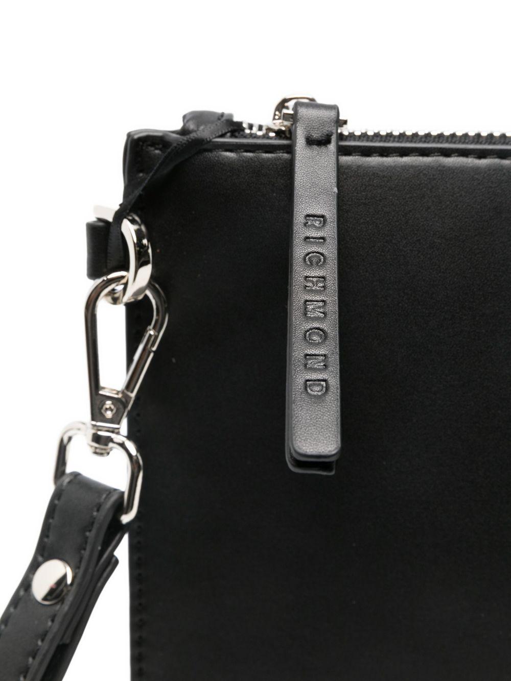 JOHN RICHMOND Pochette nera con logo