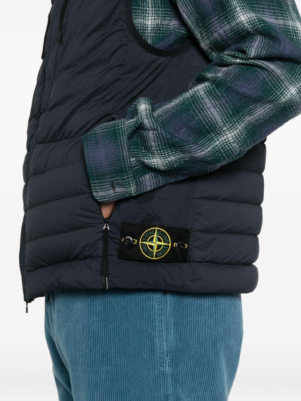 STONE ISLAND Gilet trapuntato blu