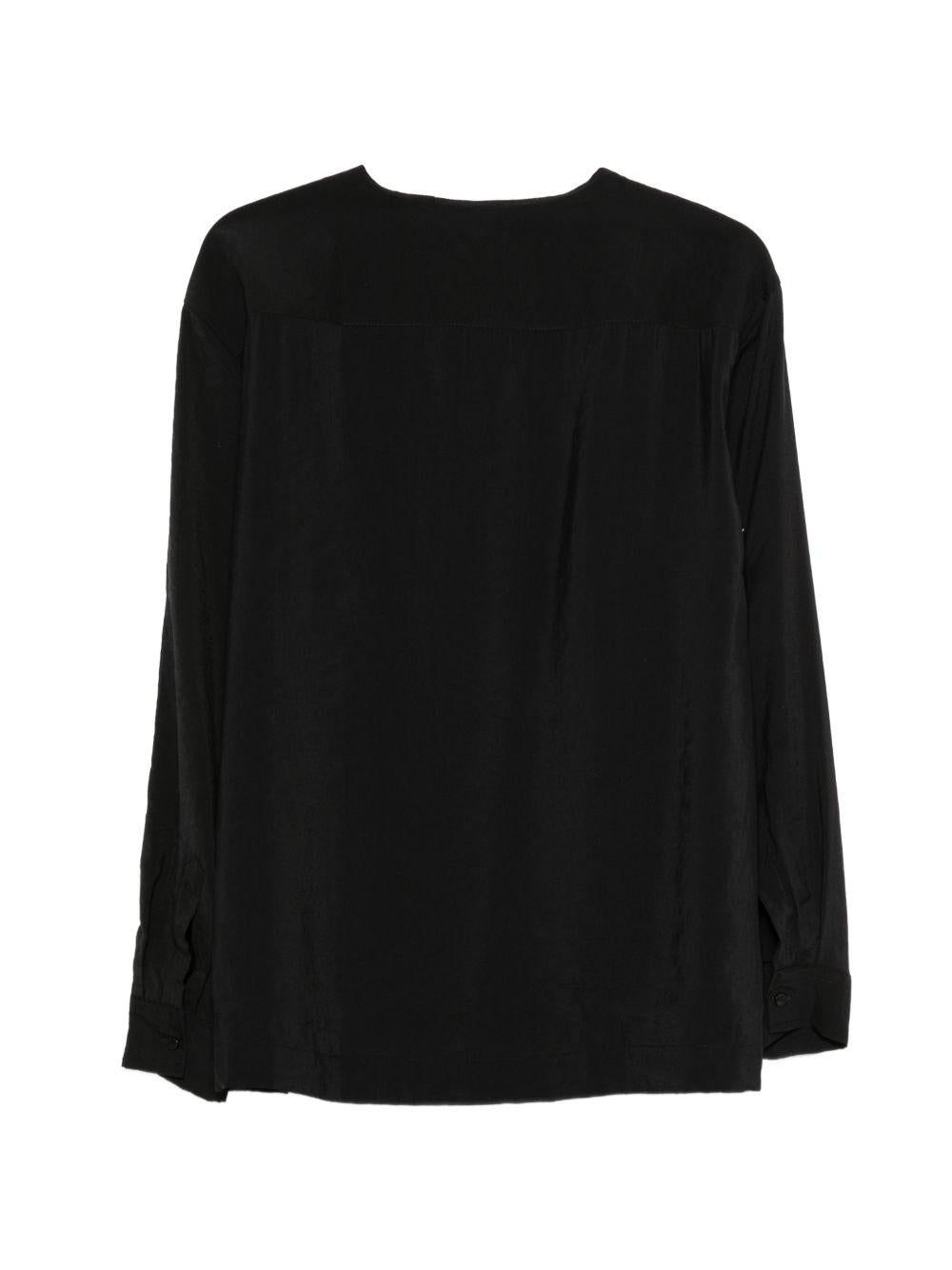 DANIELE ALESSANDRINI Polo nera a maniche lunghe