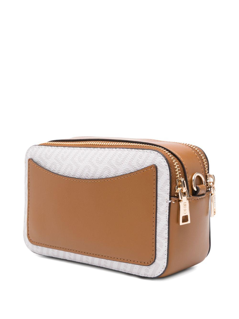 LIUJO Borsa a tracolla con placca logo dorata