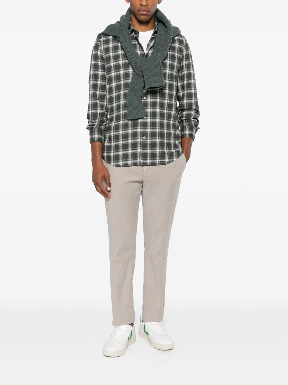 BERWICH Pantaloni grigi in cotone elasticizzato