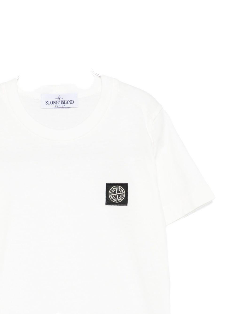 STONE ISLAND T-shirt a maniche corte con logo<BR/>