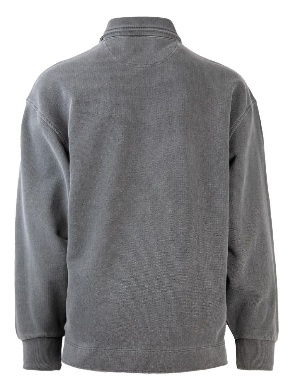 CARHARTT WIP Felpa 'Pique Script' in cotone grigio