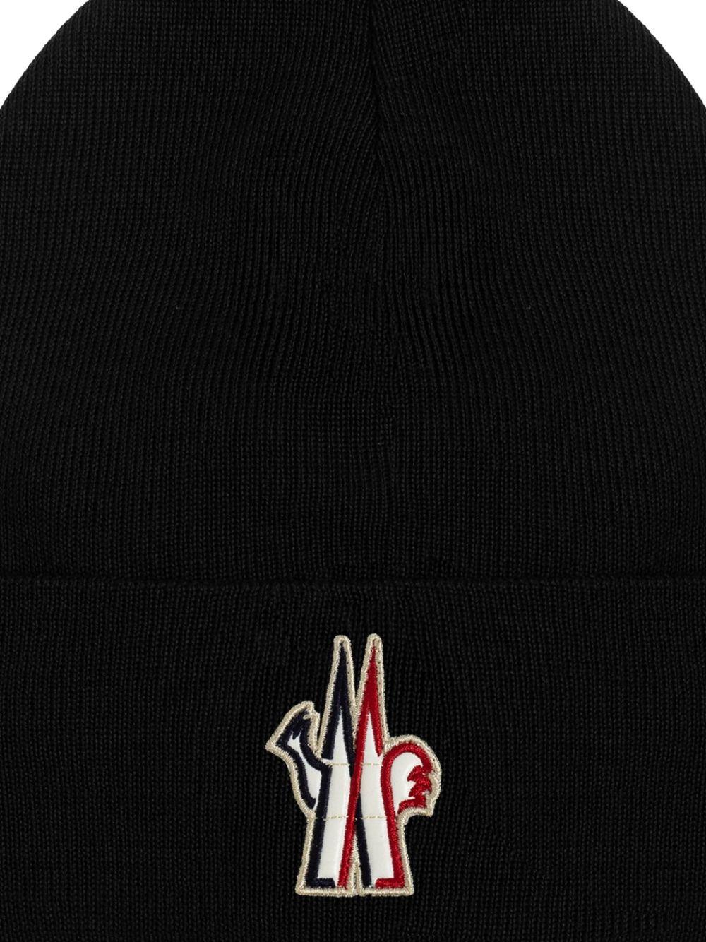 MONCLER GRENOBLE Berretto in lana nero