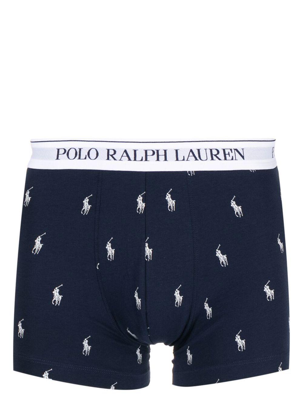 POLO RALPH LAUREN Set di 3 boxer in cotone stretch con logo