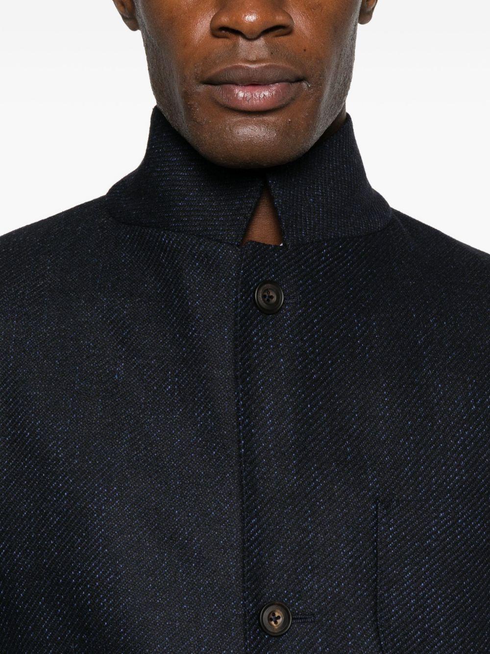 CORNELIANI Blazer blu navy con cardigan estraibile