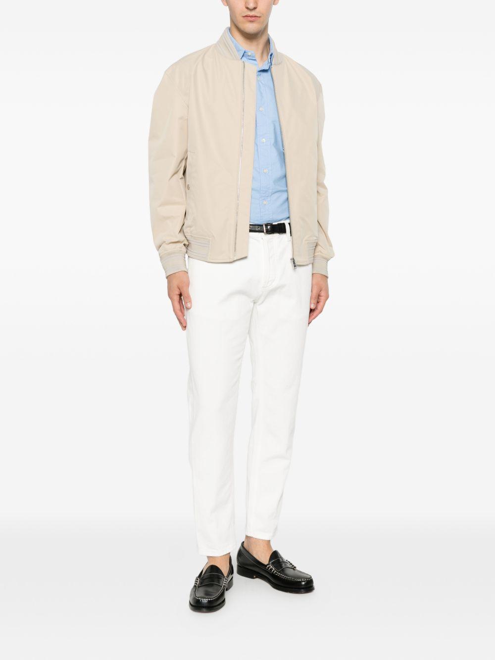 DONDUP Jeans lunghi bianchi in cotone elasticizzato