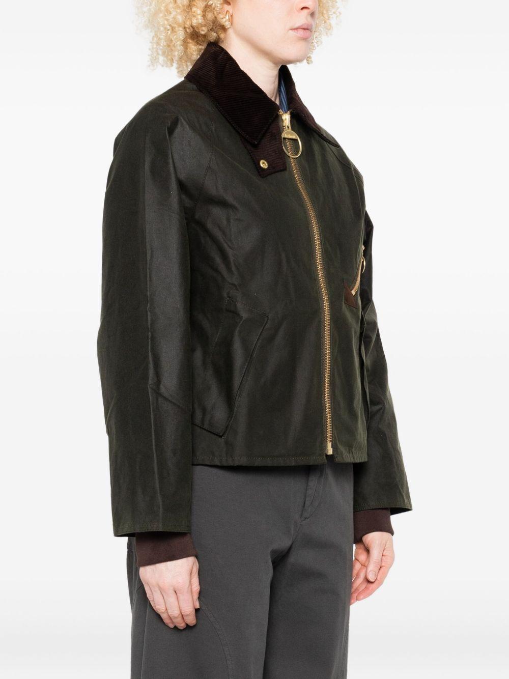 BARBOUR Giacca Arlene in cotone verde