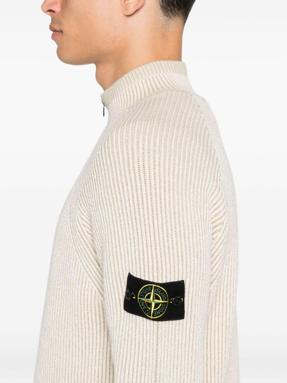 STONE ISLAND Maglia a collo alto con zip