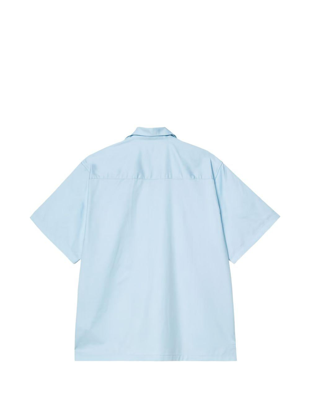 CARHARTT WIP Camicia celeste a maniche corte con bottoni