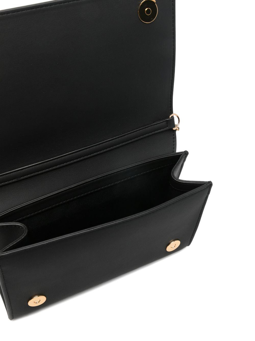 LOVE MOSCHINO Borsa nera con tracolla a catenina