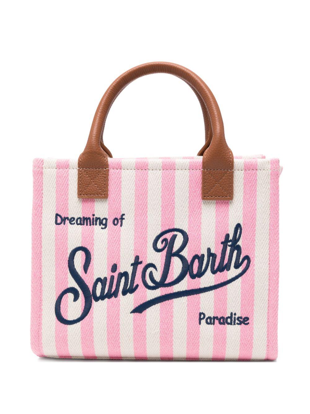 MC2 SAINT BARTH Borsa a mano Vanity Bag Midi con rifiniture in pelle