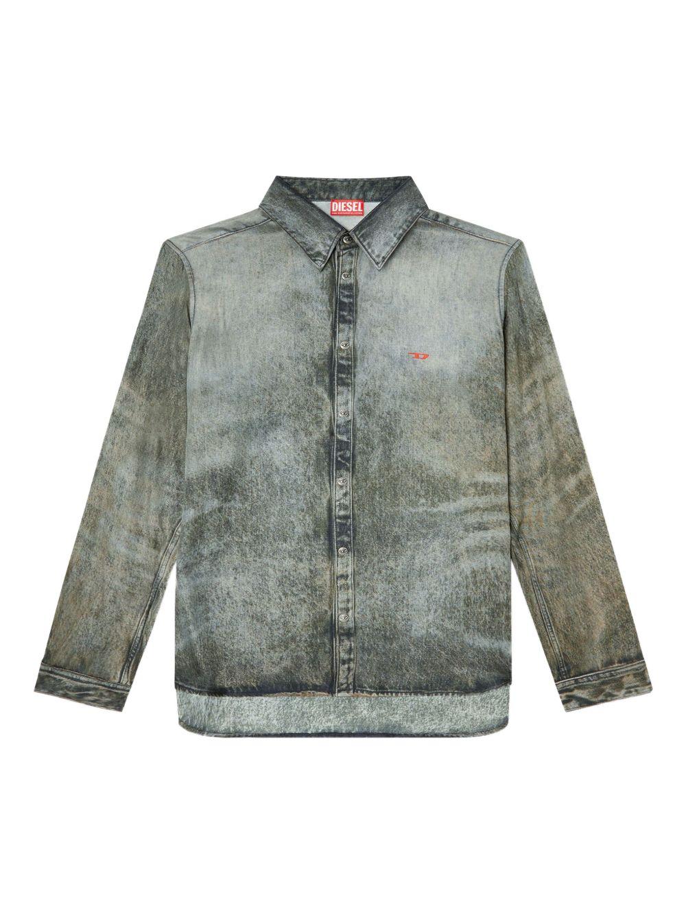 DIESEL Camicia 'S-Simply-LKCT' effetto marmorizzato