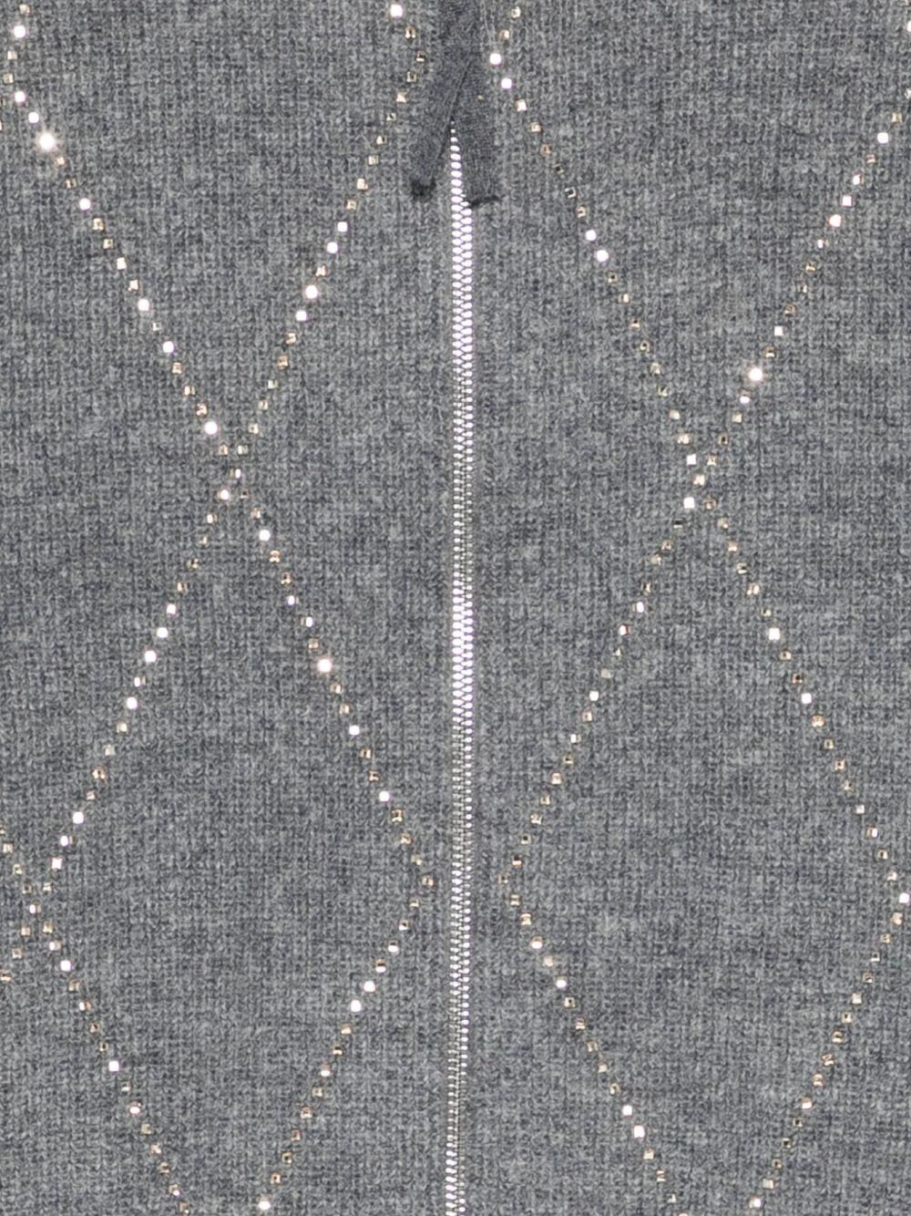 SEVENTY Maglia motivo a rombi con strass