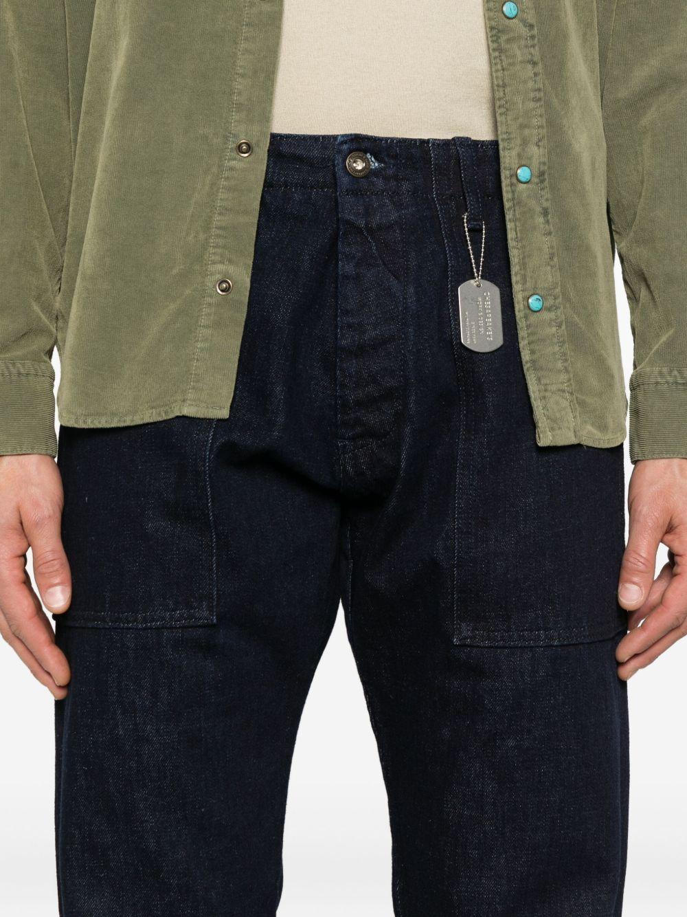 CHESAPEAKES Jeans lunghi neri 'Fatigue'