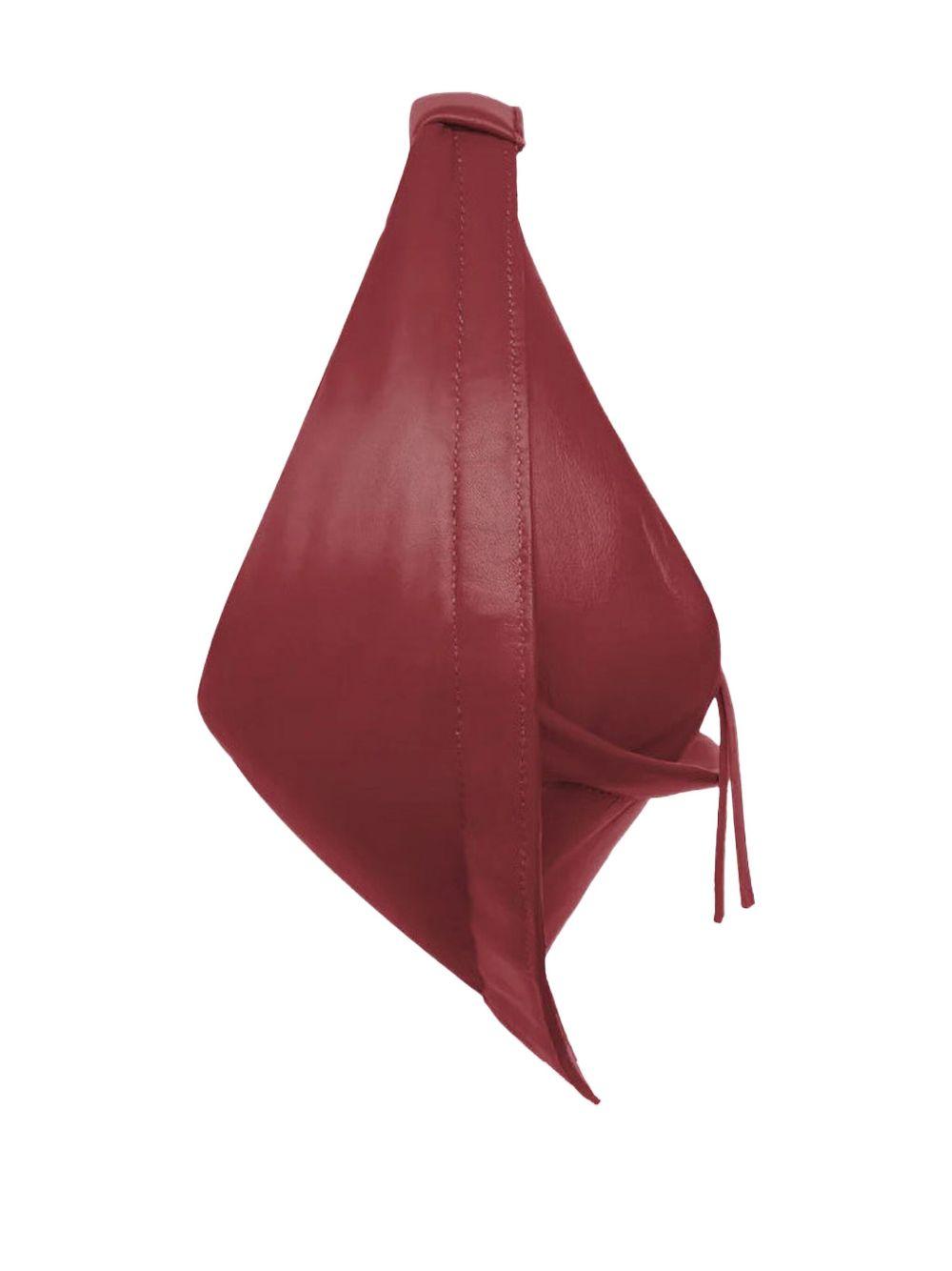FEDERICO CINA Midi Tortellino bag in pelle rossa