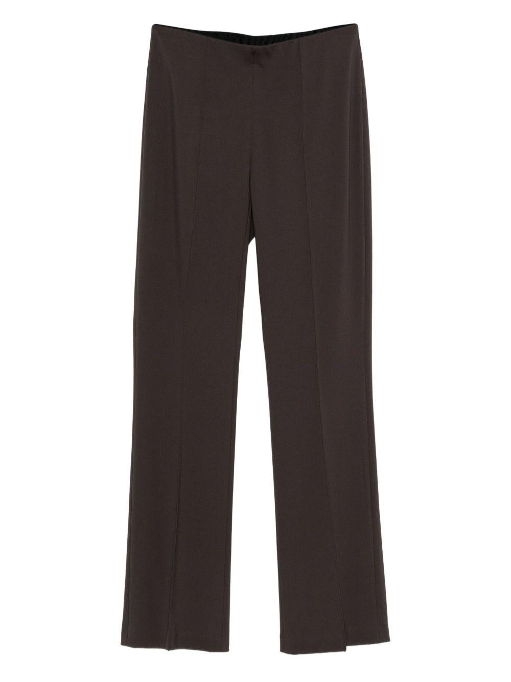 SEVENTY Pantaloni marroni con vita elasticizzata