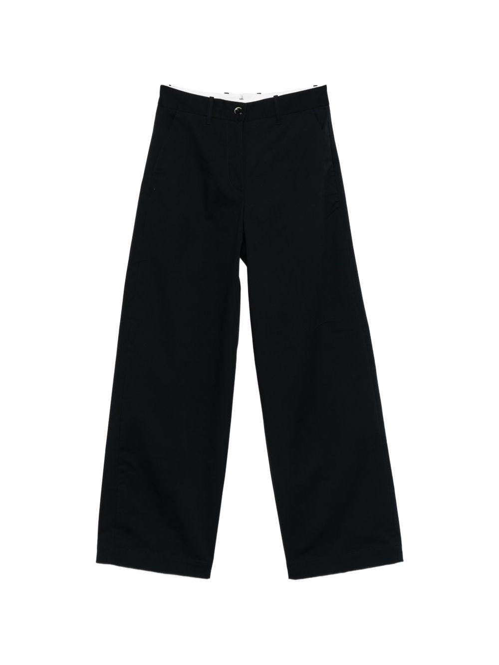 NINE IN THE MORNING Pantaloni blu "Nancy" con tasche