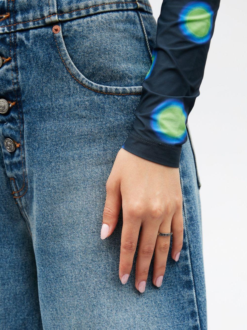 MM6 MAISON MARGIELA Anello Numeric con incisione argento