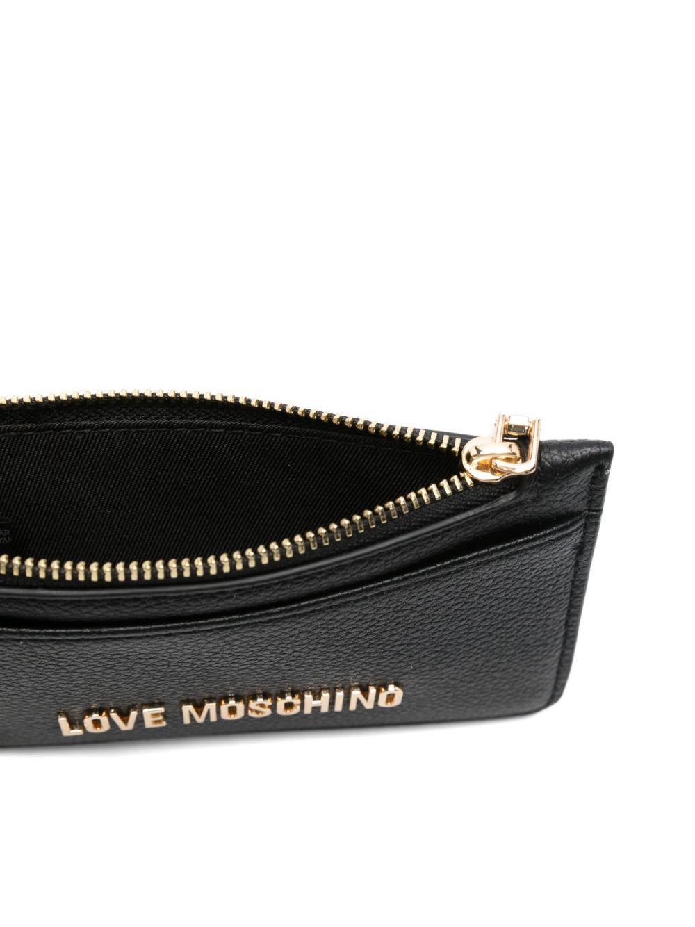 LOVE MOSCHINO Portafoglio nero con logo