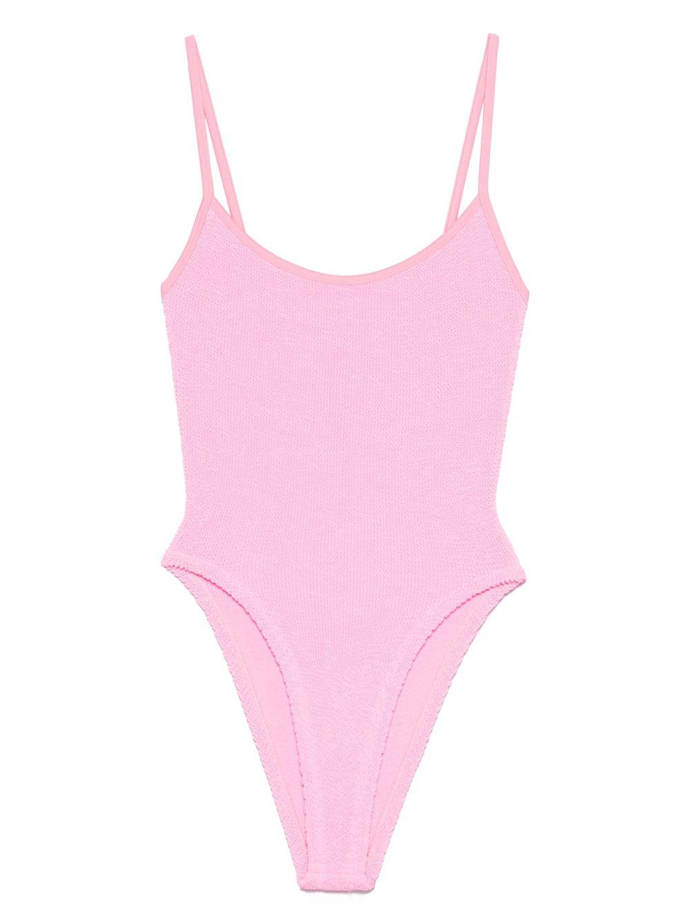 HUNZA G Costume da mare intero rosa Pamela