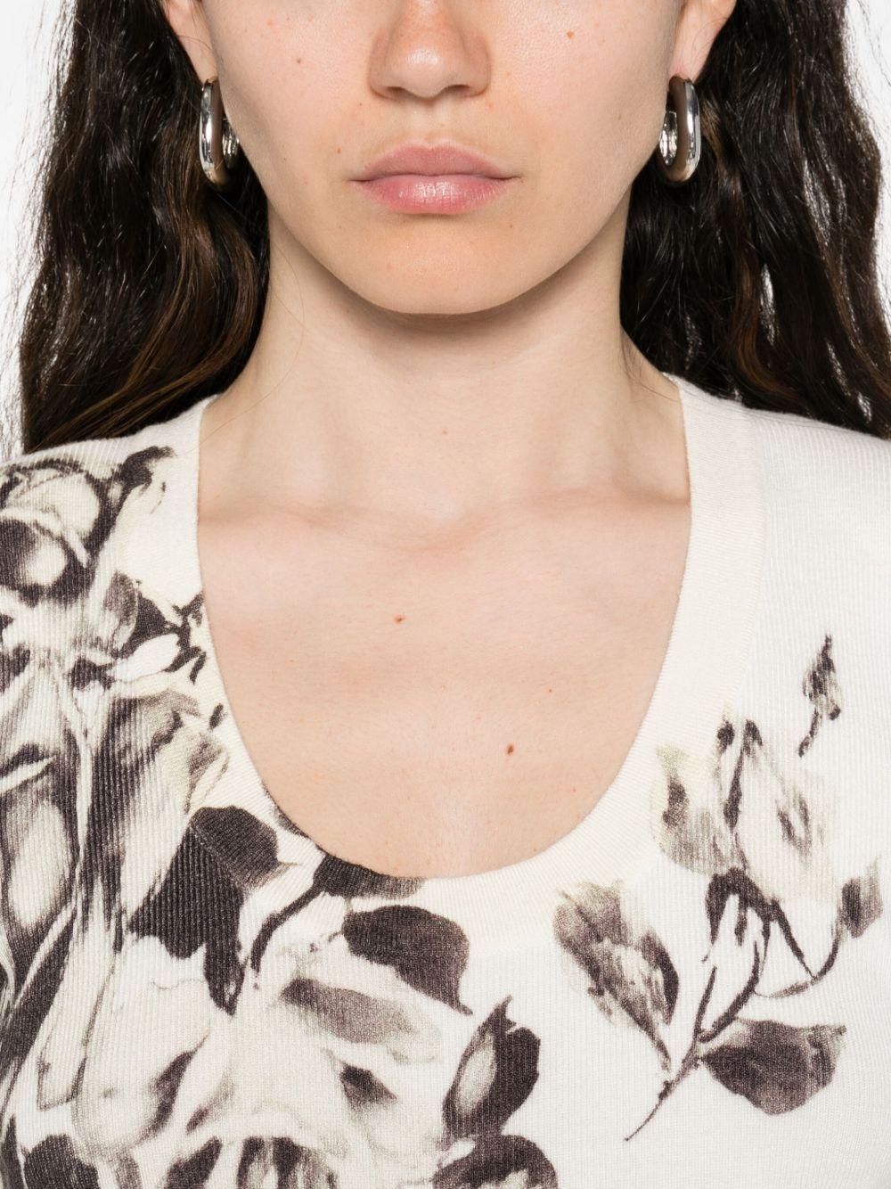 BLUGIRL Maglia con stampa floreale