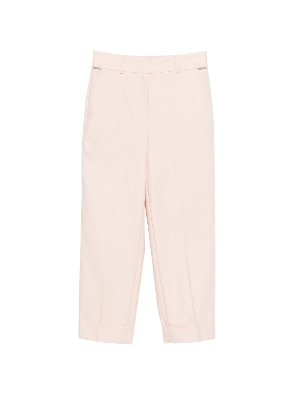 PESERICO Pantaloni rosa con pinces