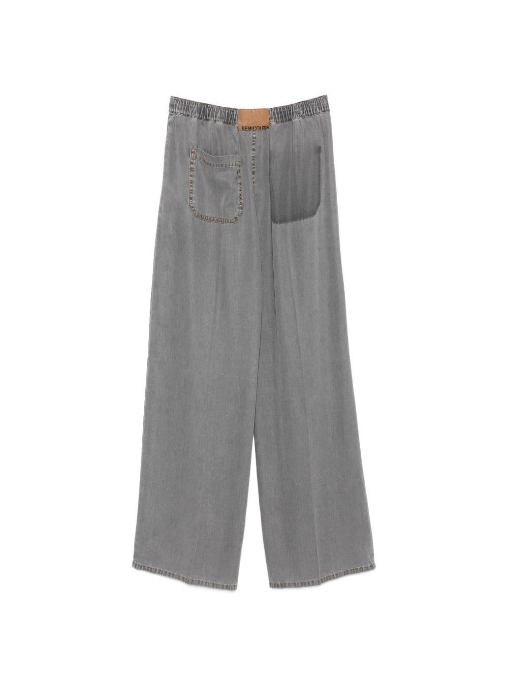 SEMICOUTURE Pantaloni Debora grigio scuro