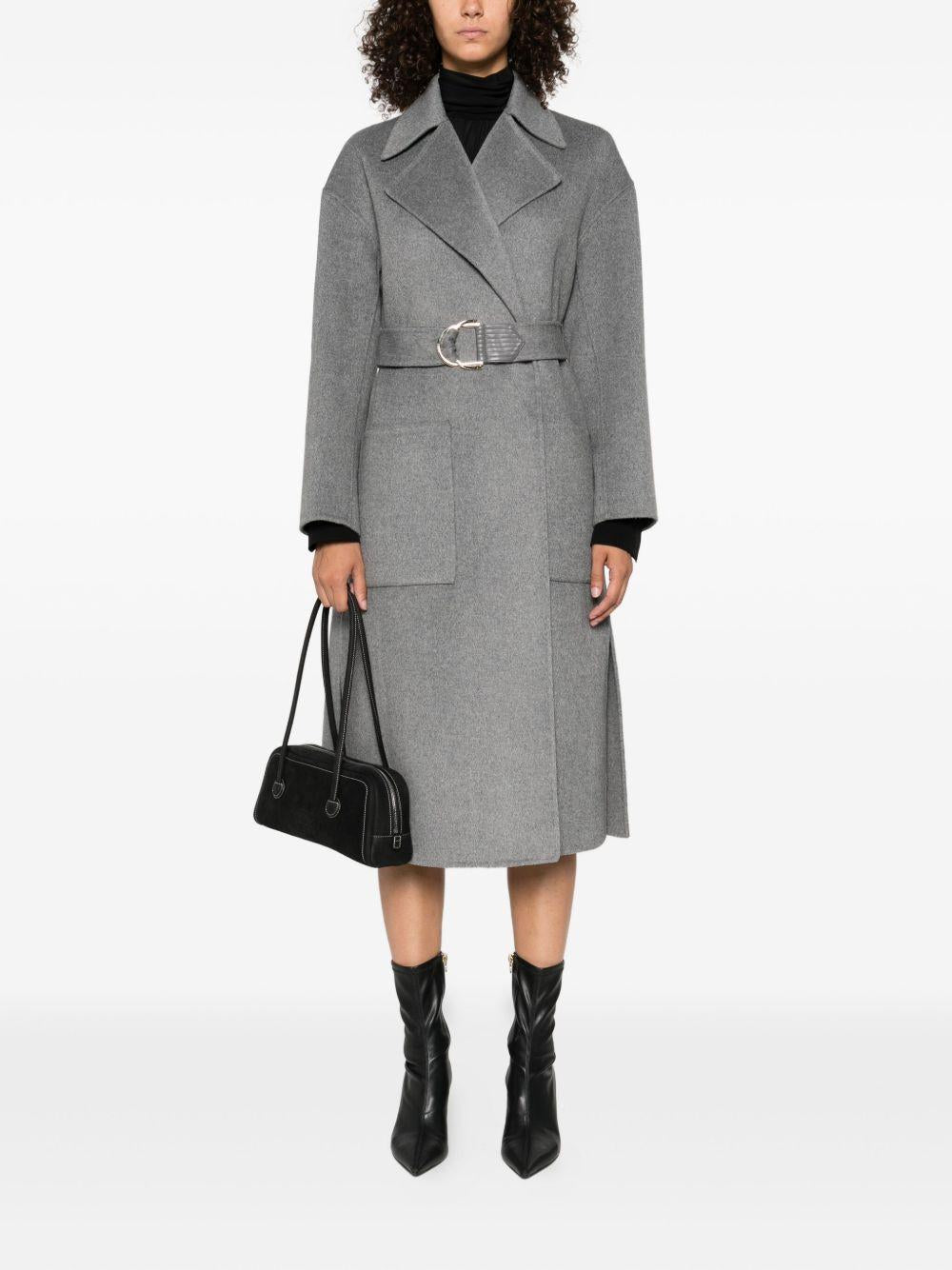 LIUJO Cappotto grigio con tasche