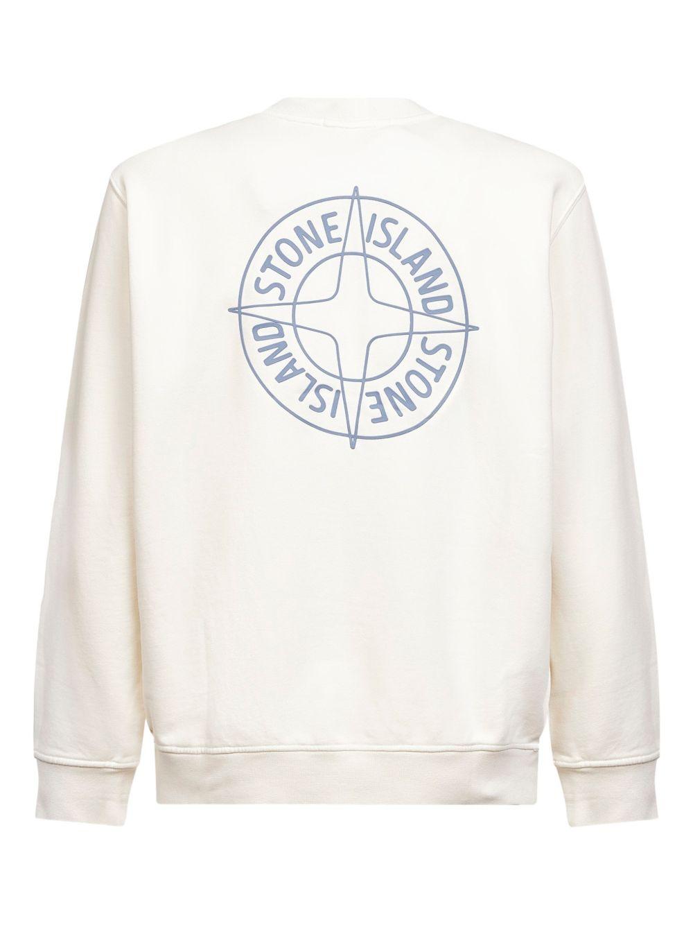 STONE ISLAND Felpa girocollo in cotone
