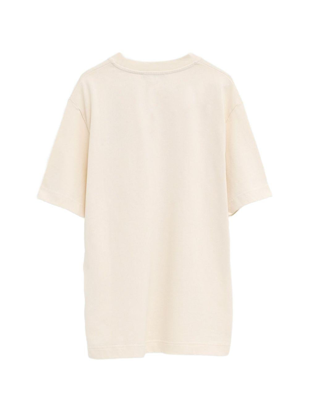 JACQUEMUS T-shirt nera in cotone con stampa Palmier