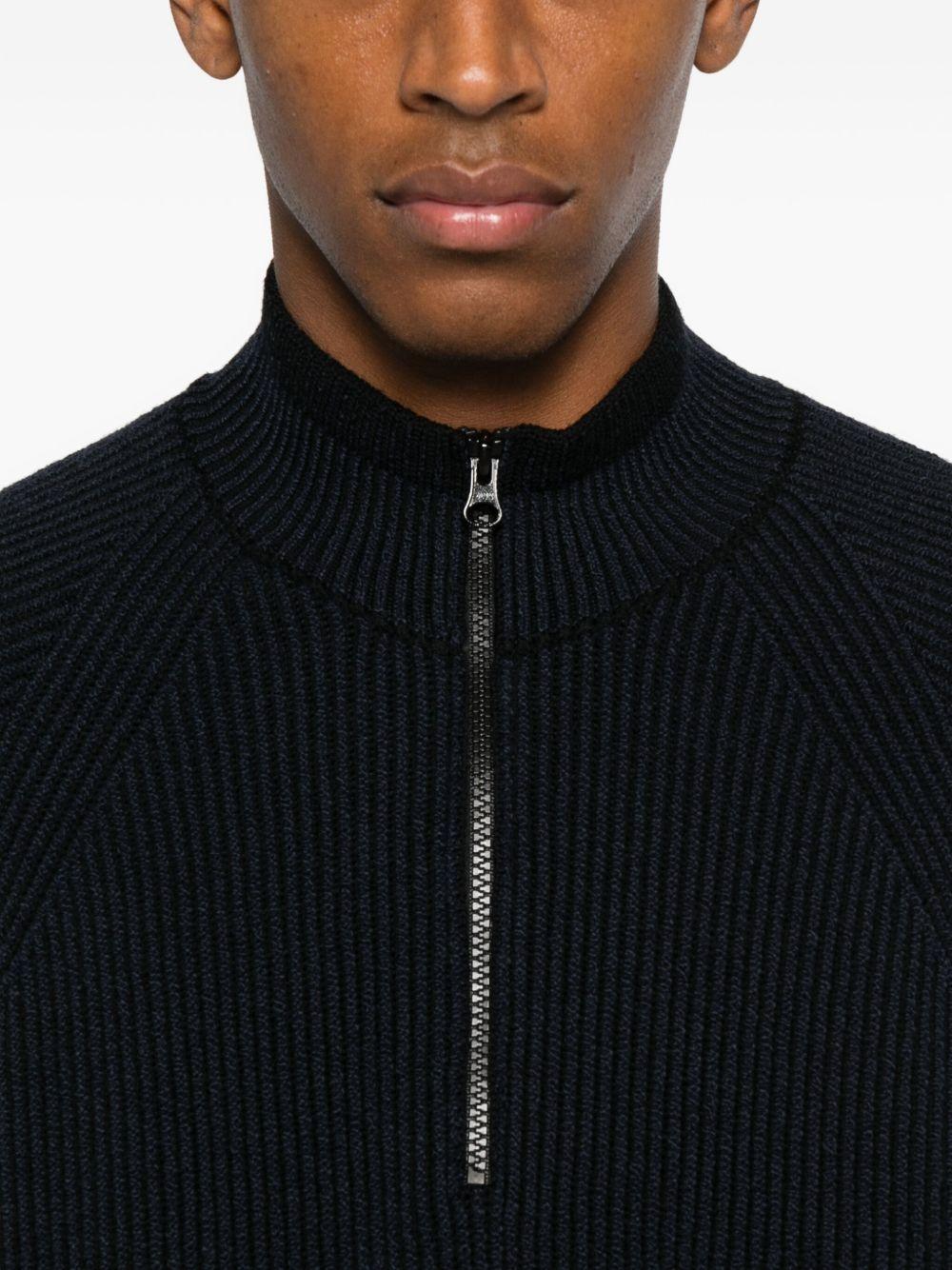 STONE ISLAND Maglia a collo alto con zip