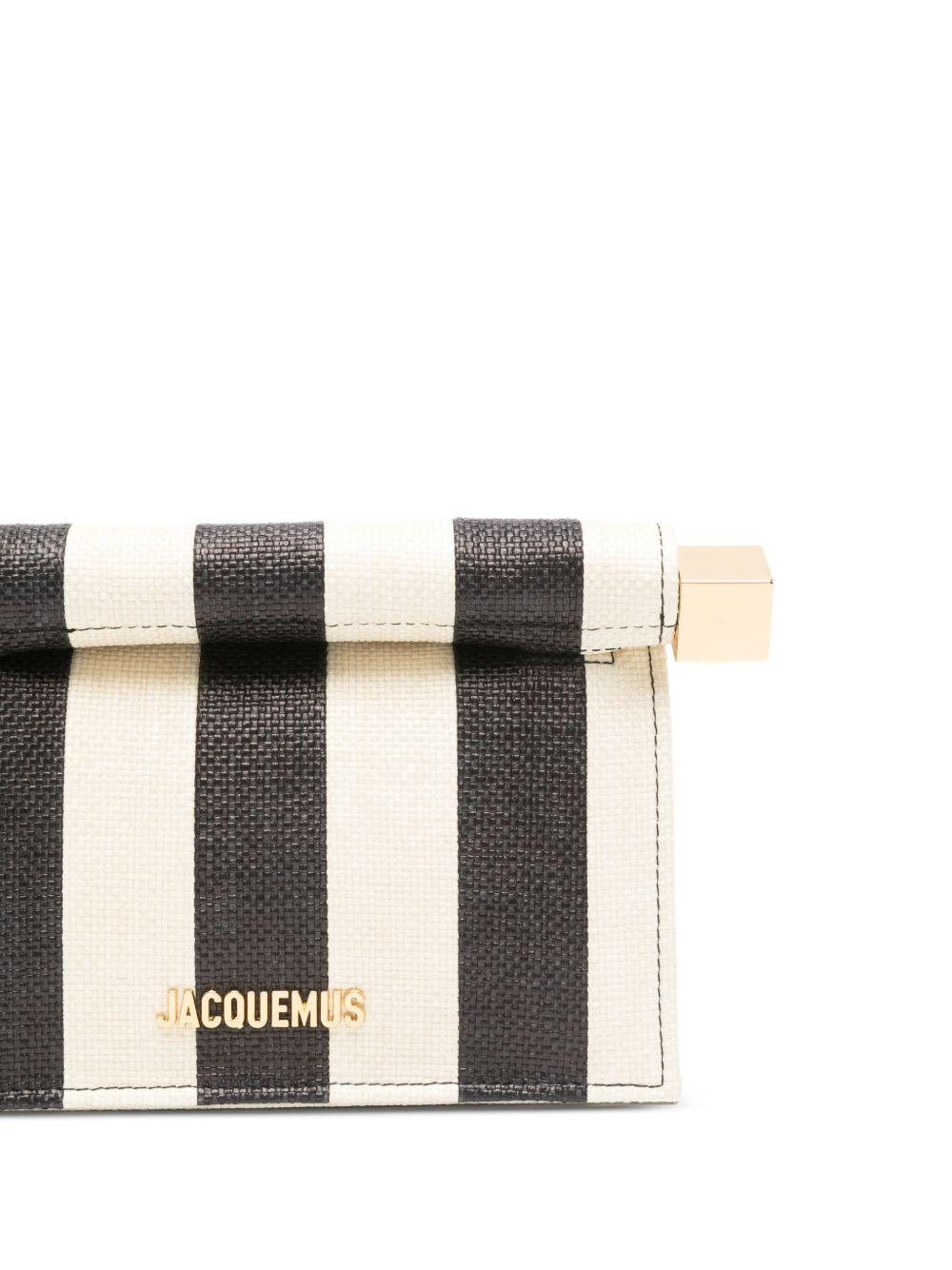 JACQUEMUS Clutch bag 'Le Petite Pochette Ronde Carré'