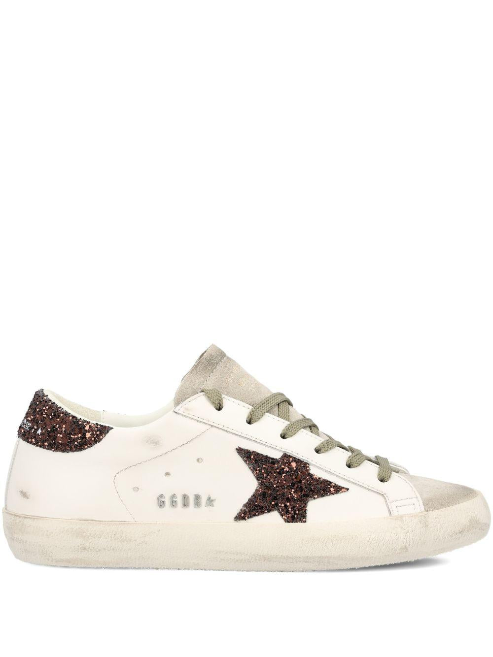 GOLDEN GOOSE Sneakers Super-star con dettagli glitterati