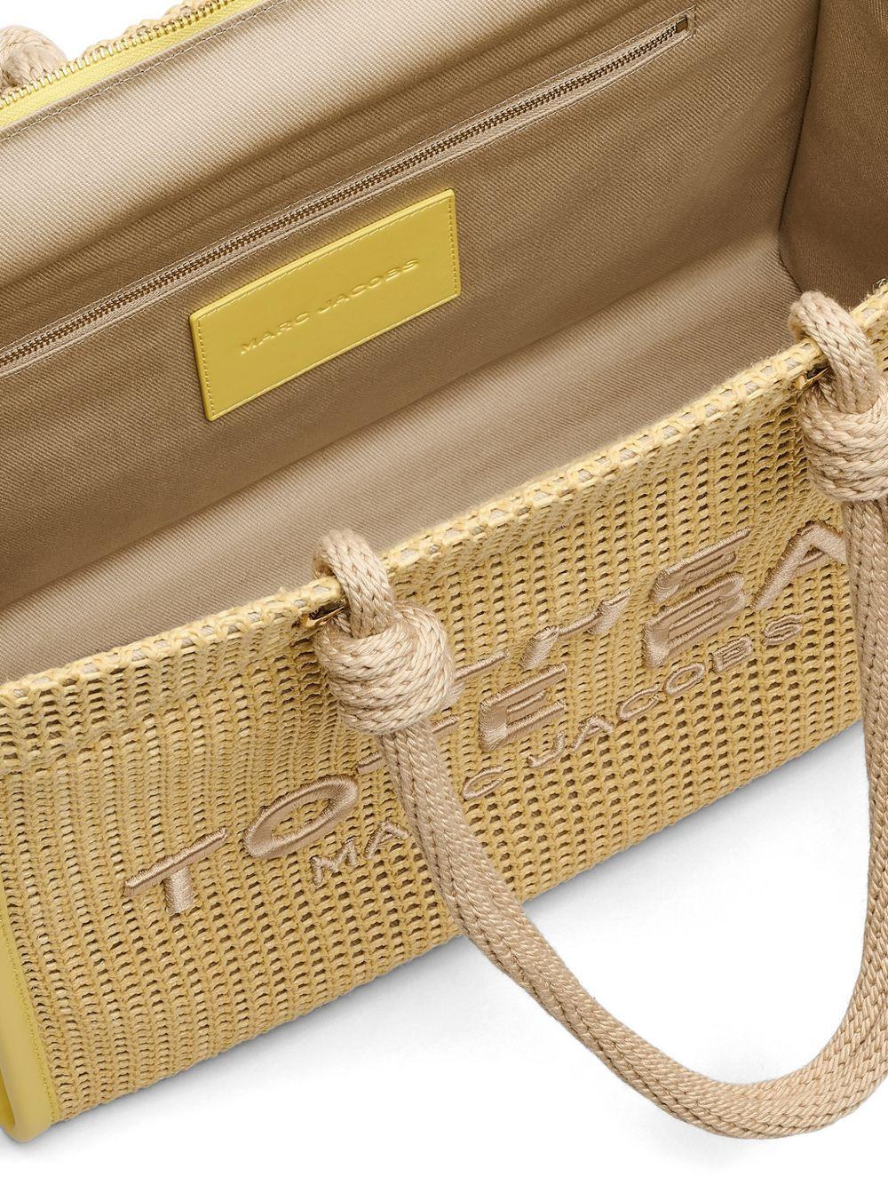 MARC JACOBS Borsa The Woven Rope Small in corda intrecciata con logo