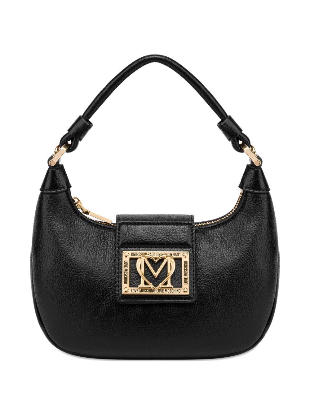 LOVE MOSCHINO Borsa a spalla nera con logo