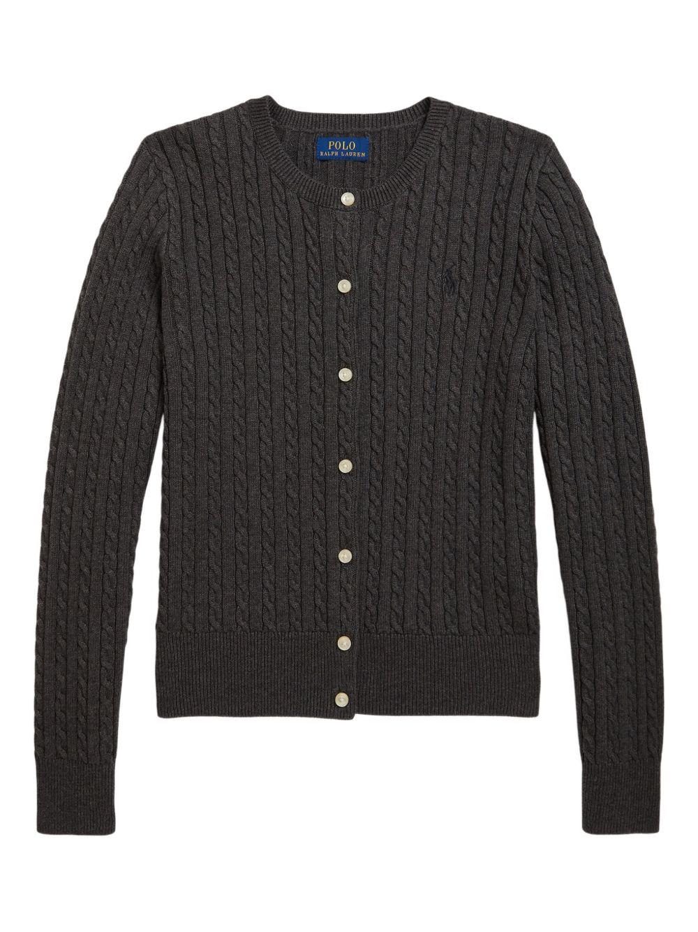 POLO RALPH LAUREN Carigan a trecce con logo